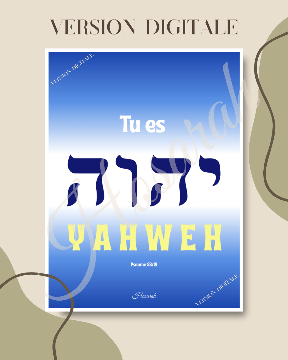YAHWEH - Bleu (version digitale)
