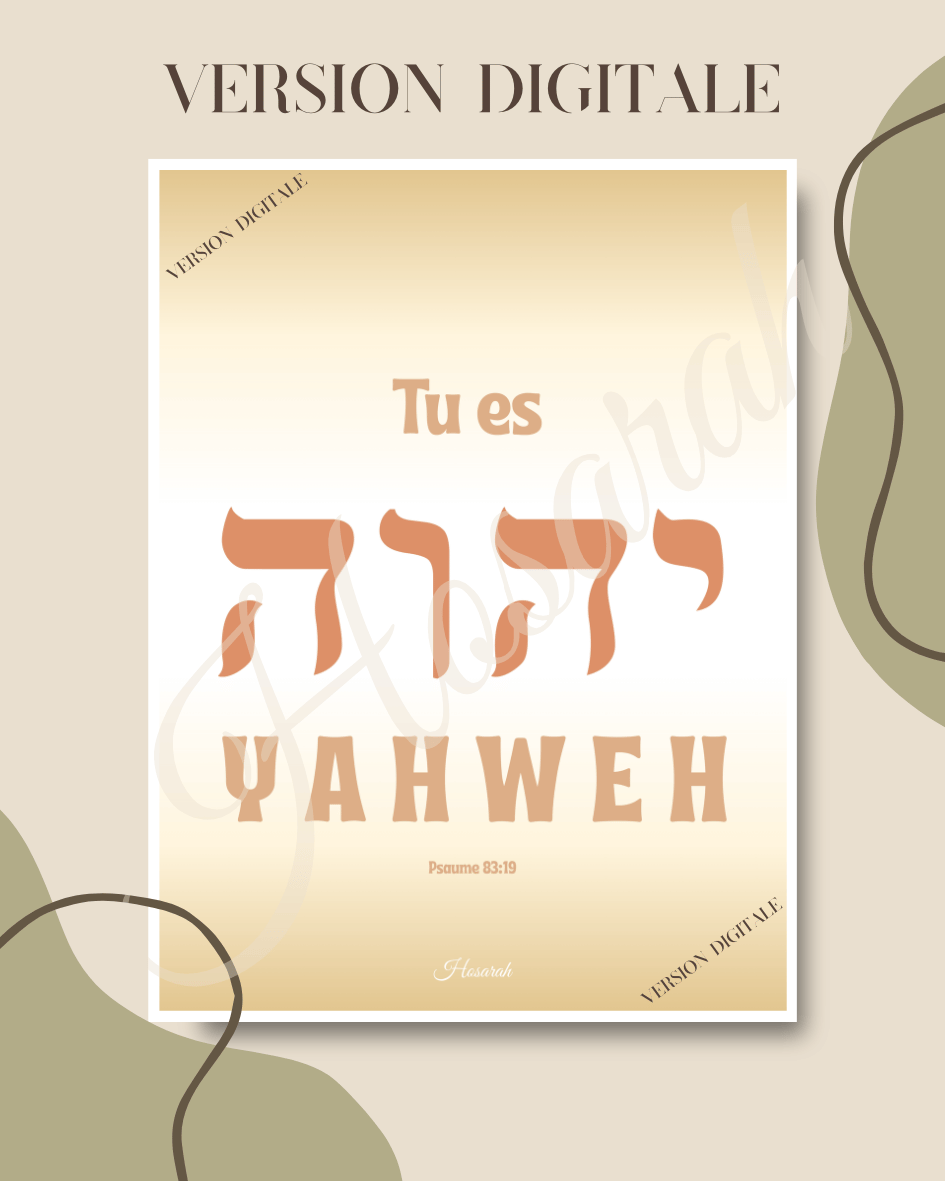 YAHWEH - Beige (version digitale)