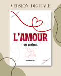 L'AMOUR EST PATIENT - BLANC (version digitale)