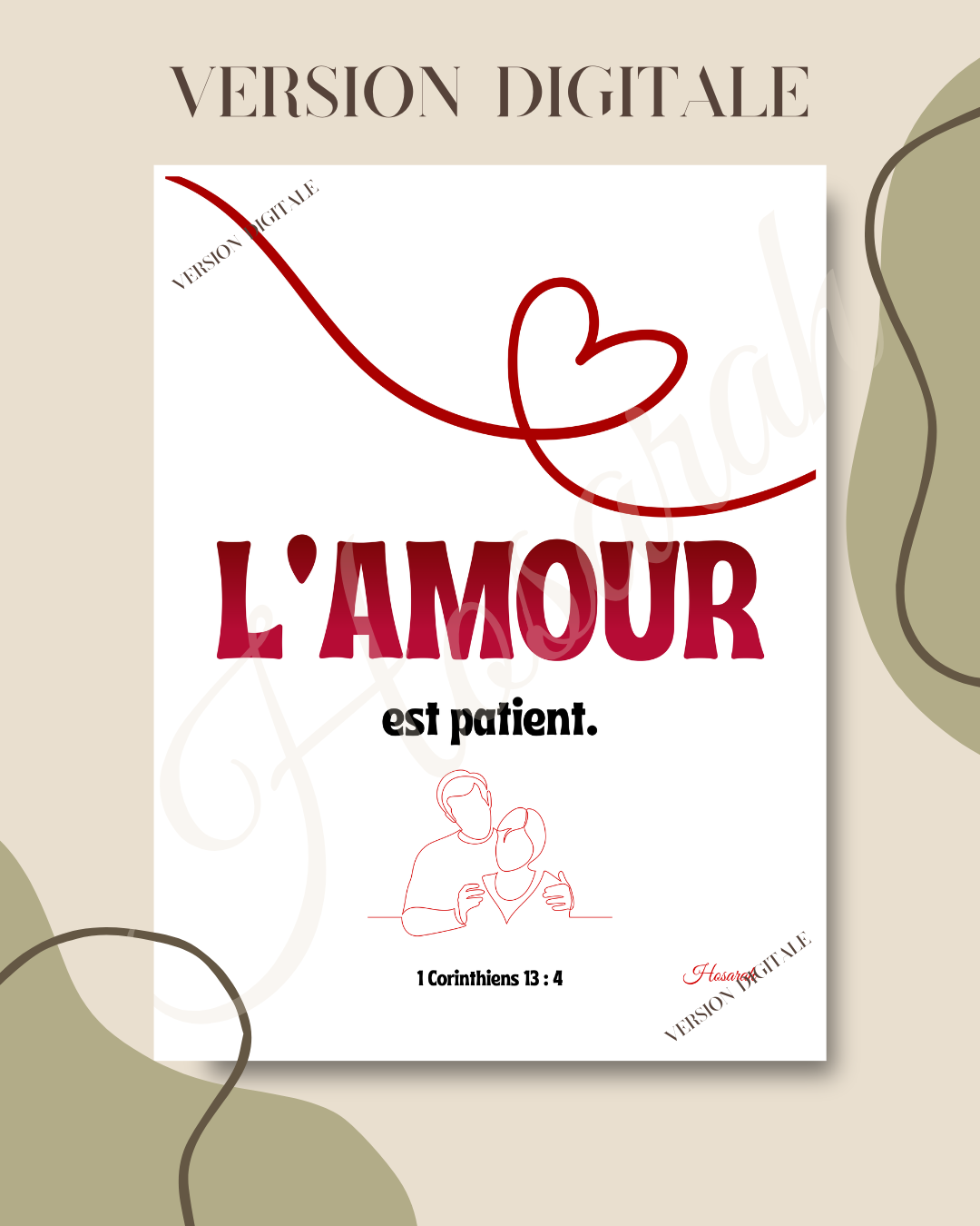 L'AMOUR EST PATIENT - BLANC (version digitale)