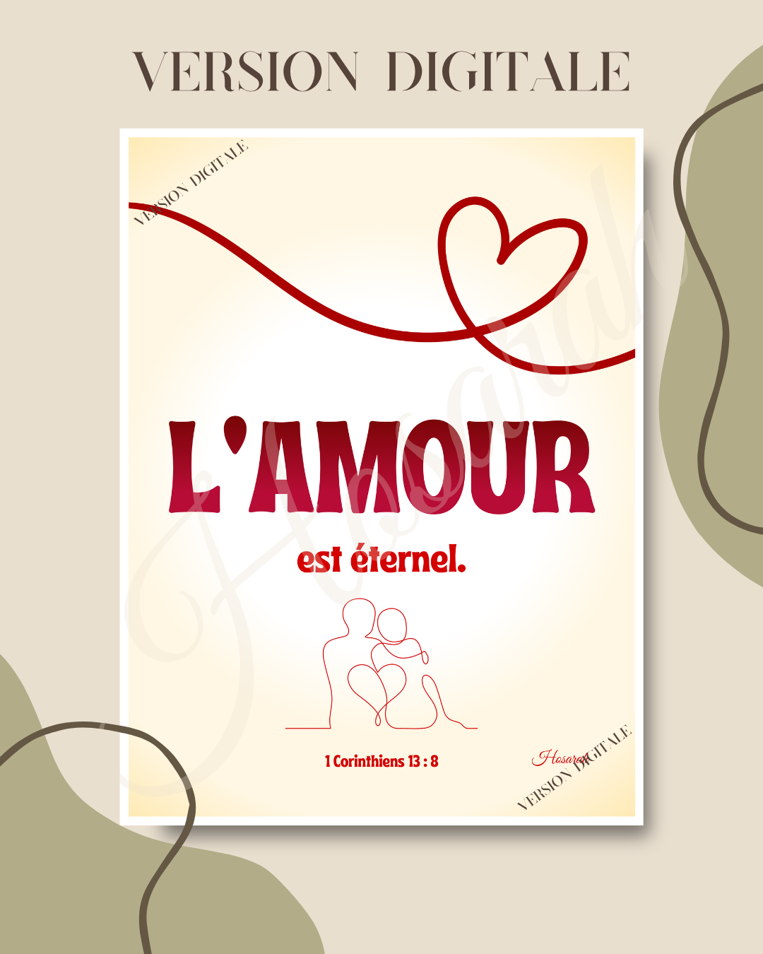 L'AMOUR EST ÉTERNEL - BEIGE (version digitale)
