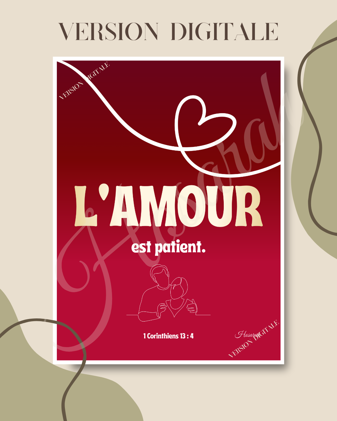 L'AMOUR EST PATIENT - ROUGE (version digitale)