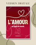 L'AMOUR EST BON - ROUGE (version digitale)