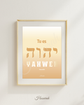 YAHWEH OR - Taille 12X16 (in)